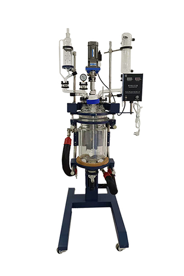 雙層玻璃反應(yīng)釜（升降旋轉(zhuǎn)型）